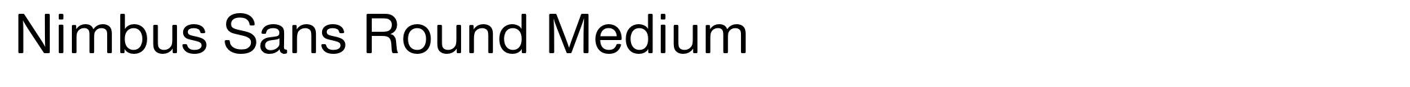 Nimbus Sans Round Medium image